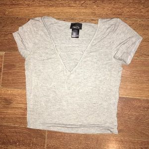 Rue 21 gray crop top